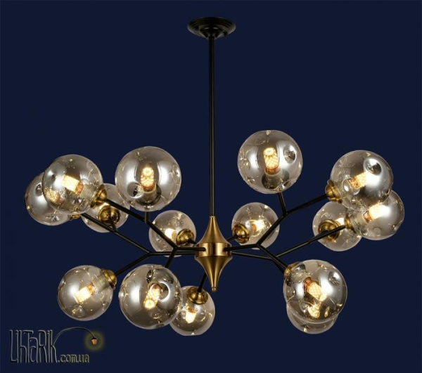 Levistella потолочна люстра 756PR0030-15 BK+BK