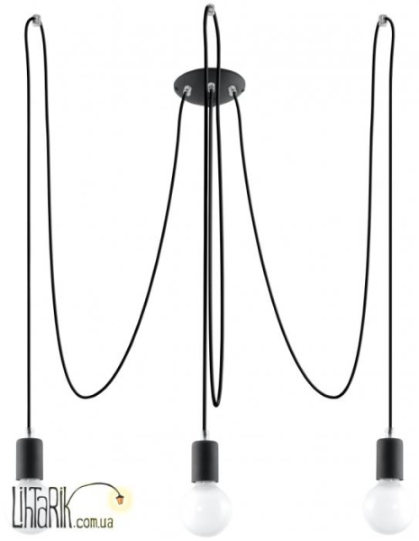 SOLLUX LIGHTING yrandol EDISON 3 Czarny SL.0370