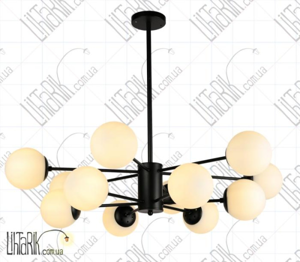 Levistella потолочная люстра 7526033-12 BK WH (7526033-12 BK+WH)
