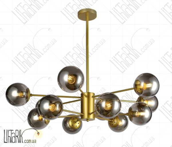 Levistella потолочна люстра 7526033-12 GD+BK