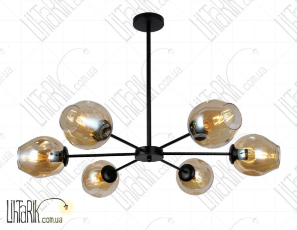 Levistella потолочна люстра 7526039-6 BK BR (7526039-6 BK+BR)