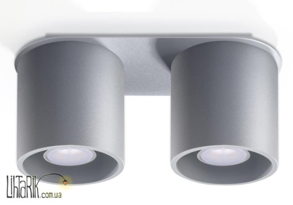 SOLLUX LIGHTING Светильник припотолочный ORBIS 2 Szary SL.0055