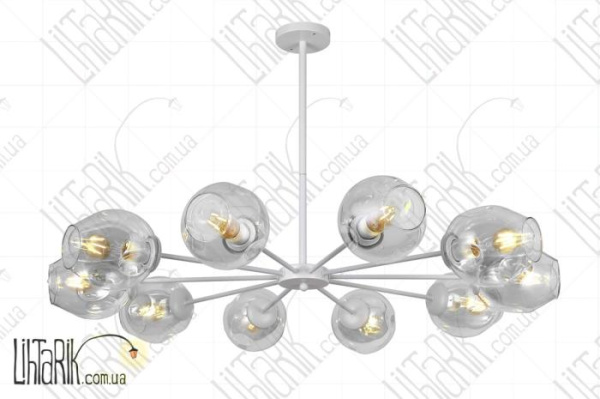 Levistella потолочна люстра 7526039-10 WH CL (7526039-8 WH+CL)